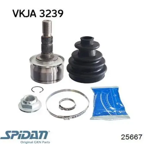 ШРУС зовнішній передній 305861 GKN-Spidan