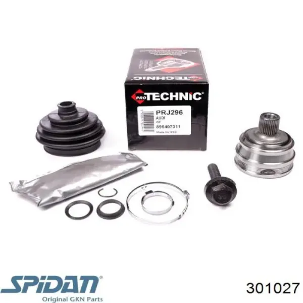 ШРУС зовнішній передній 301027 GKN-Spidan