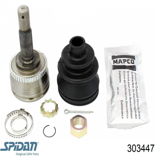 ШРУС зовнішній передній 303447 GKN-Spidan
