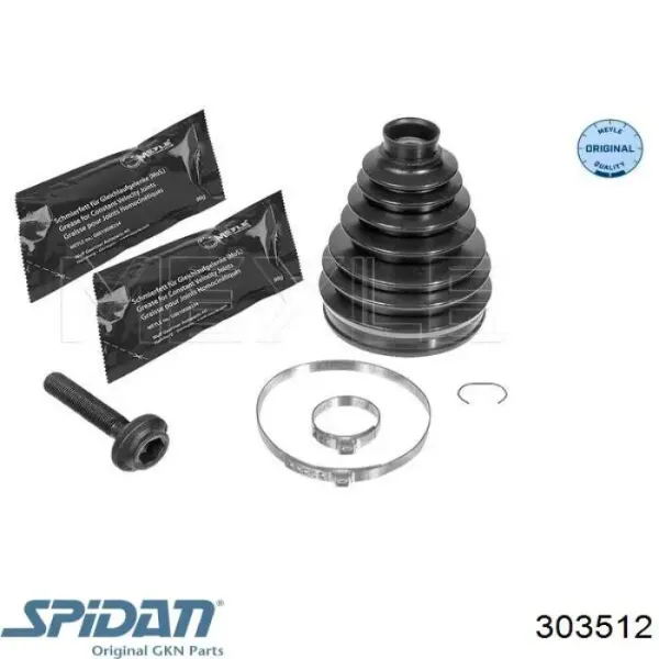 Пильник ШРУСа зовнішній 303512 GKN-Spidan