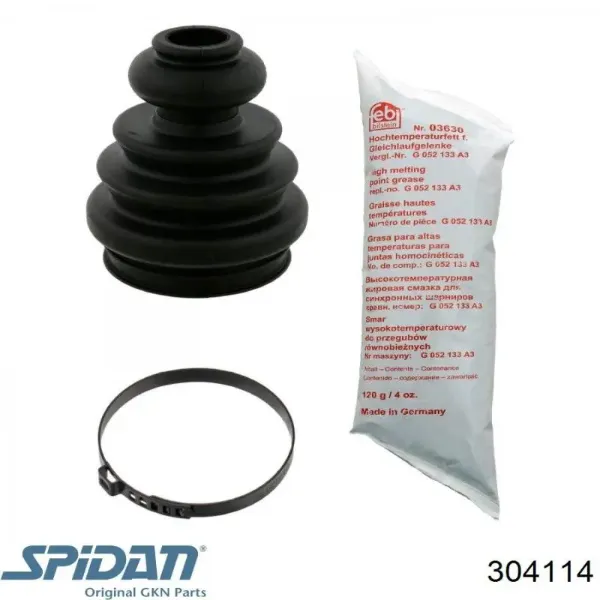 Пильник ШРУСа внутрішній 304114 GKN-Spidan