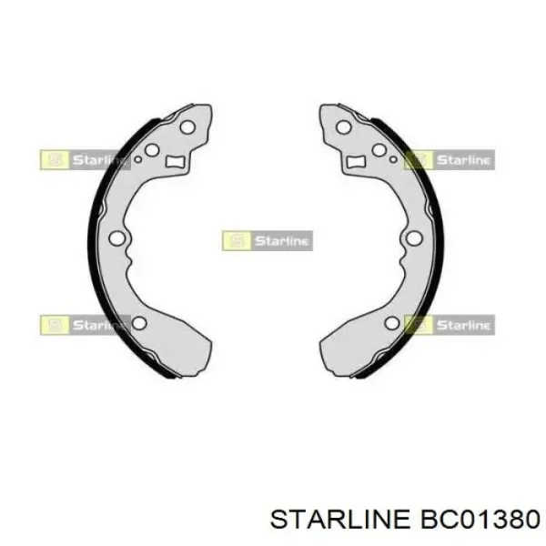 Колодки гальмові задні, барабанні BC01380 Starline