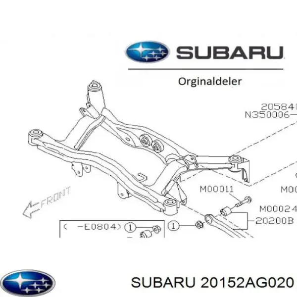 Балка задня Subaru Legacy IV