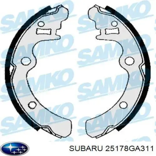 Колодки гальмові задні, барабанні 25178GA311 Subaru
