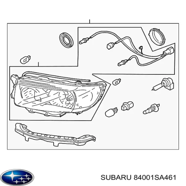 Фара права 84001SA461 Subaru