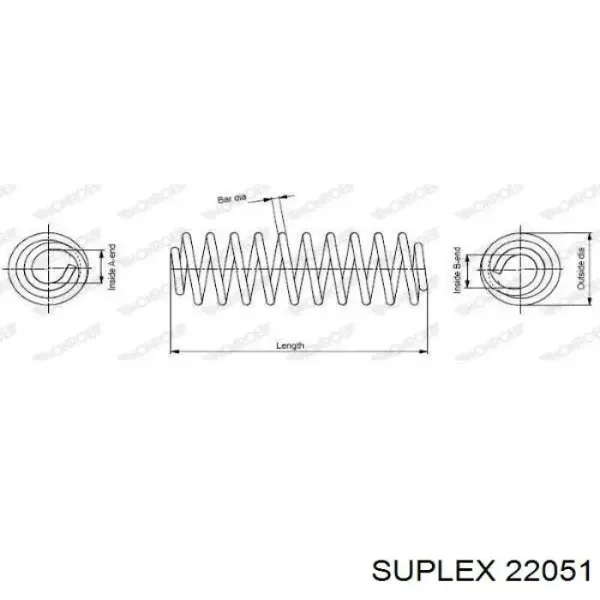 Пружина передня SA54010Q9005 Sensen