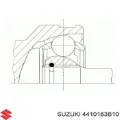 Піввісь права Suzuki Swift AH, AJ