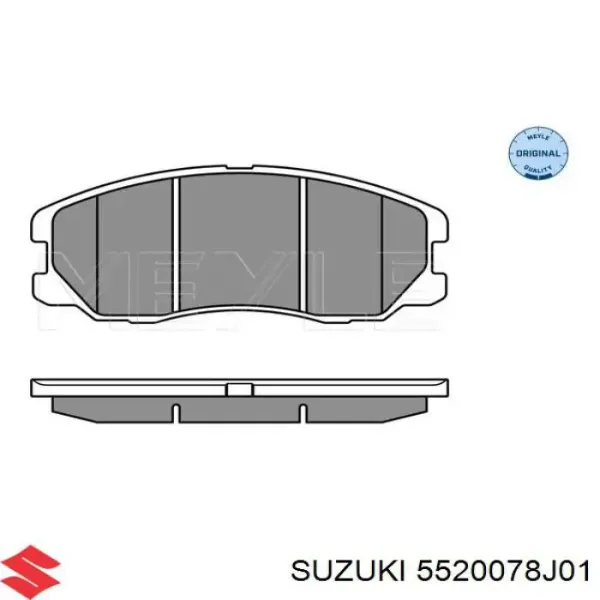 Передні тормозні колодки 5520078J01 Suzuki
