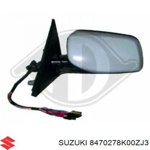 Ліве бокове дзеркало 8470278K00ZJ3 Suzuki