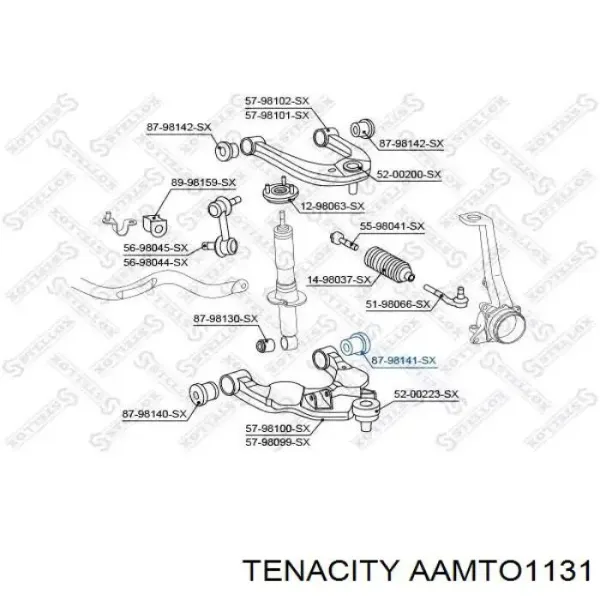 Сайлентблок переднього важеля AAMTO1131 Tenacity