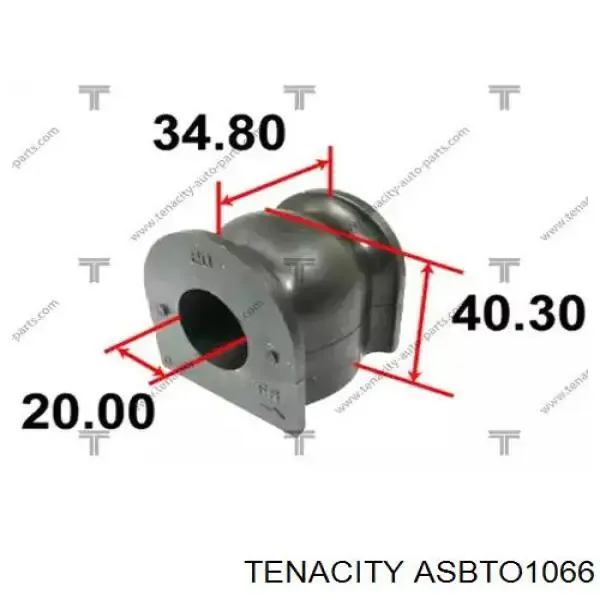 Втулка переднього стабілізатора ASBTO1066 Tenacity