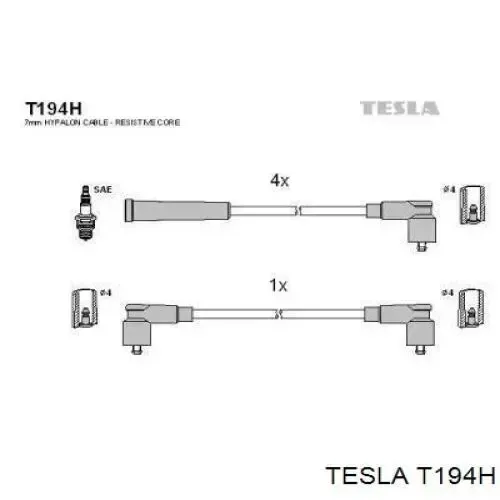 Високовольтні дроти T194H Tesla