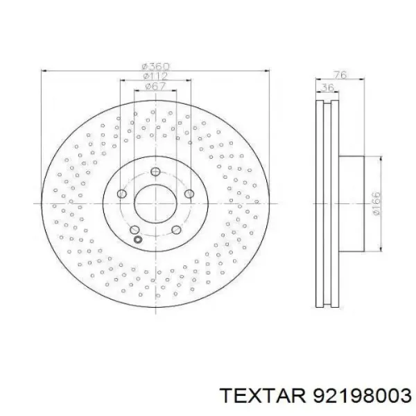 Гальмівні диски A2204231012 Mercedes