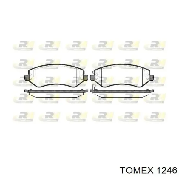 Задні гальмівні колодки 1246 Tomex
