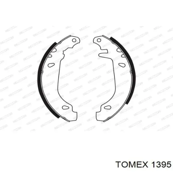Задні гальмівні колодки 1395 Tomex