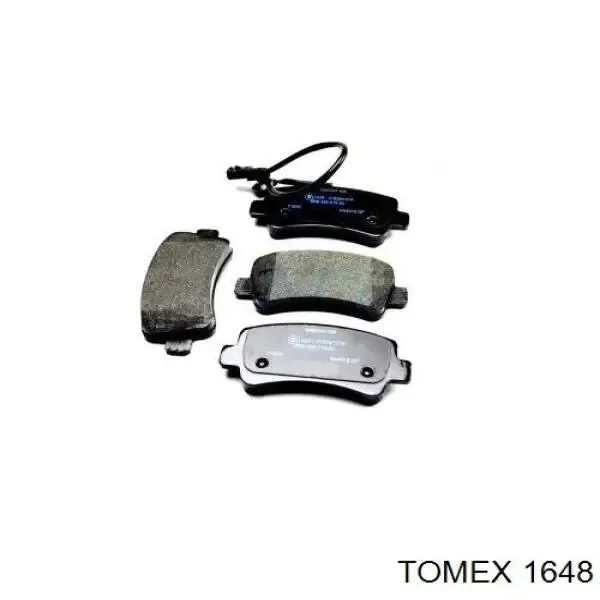 Задні гальмівні колодки 1648 Tomex