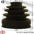 Пильники ШРКШів передній піввісі, комплект TOYOTA 0442707060