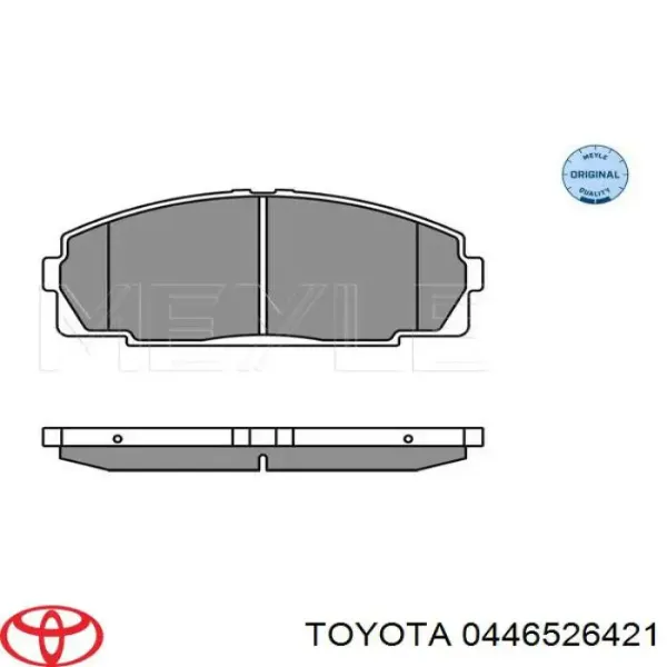 Передні тормозні колодки 0446526421 Toyota