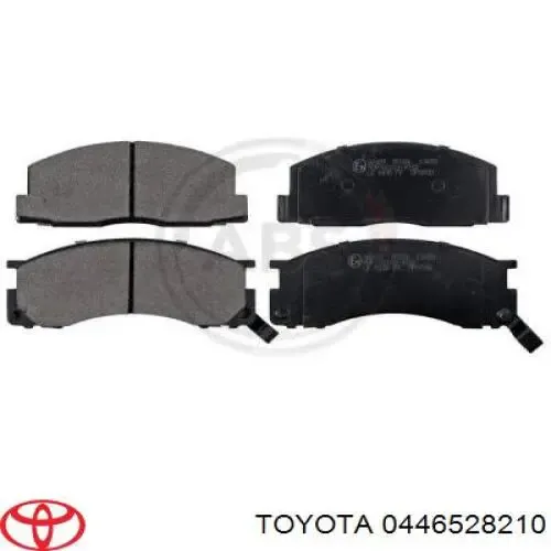 Передні тормозні колодки 0446528210 Toyota