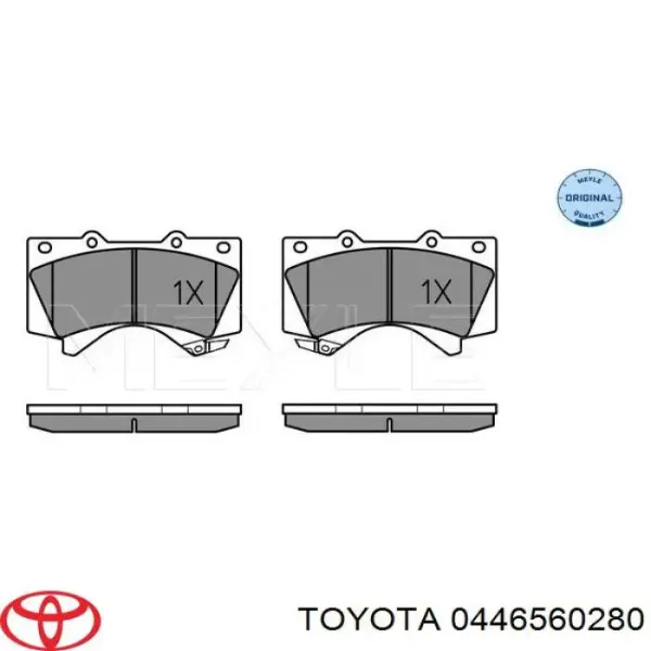 Передні тормозні колодки 0446560280 Toyota