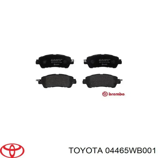 Передні тормозні колодки 04465WB001 Toyota