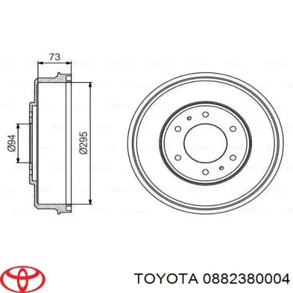 Рідина гальмівна 0882380004 Toyota