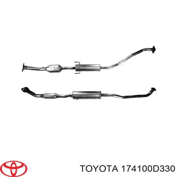 Глушник, передня частина 174100D330 Toyota