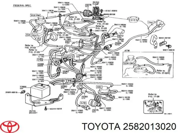  2582013020 Toyota