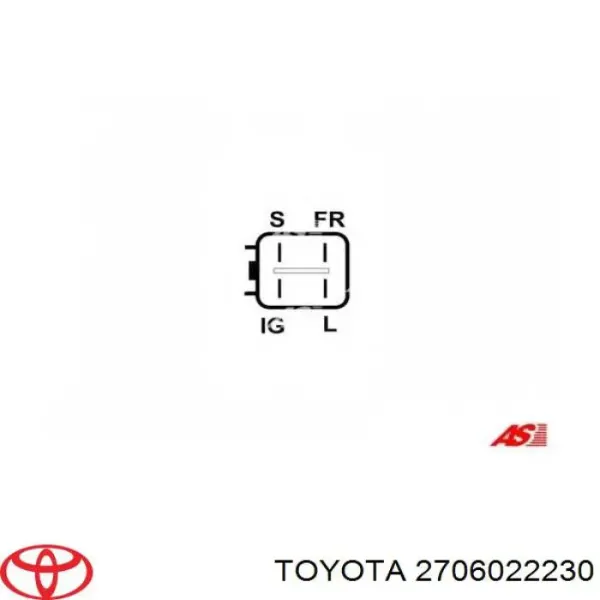 Генератор 2706022230 Toyota