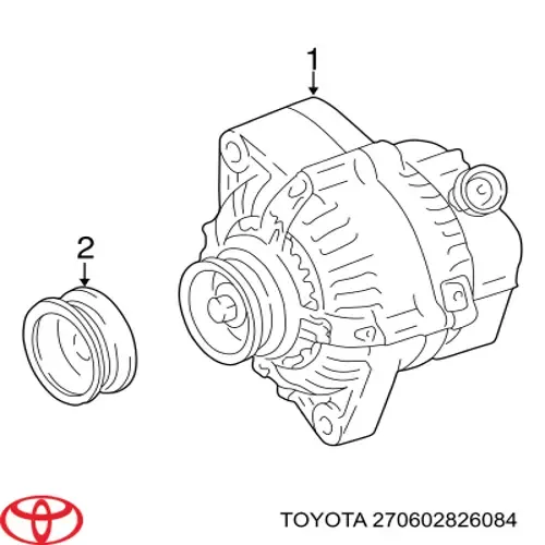 Генератор 270602826084 Toyota