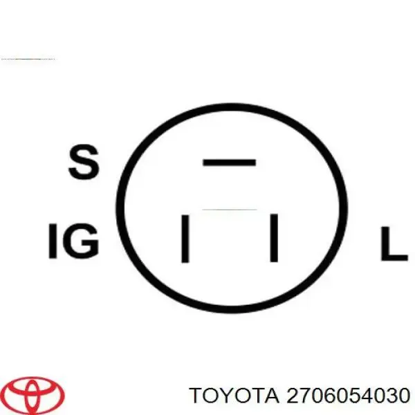 Генератор 2706054030 Toyota