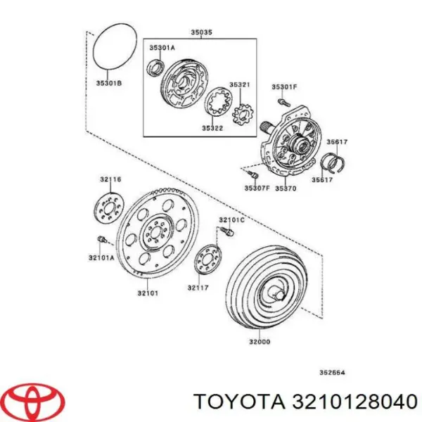 Зубчастий вінець маховика Toyota Avensis II