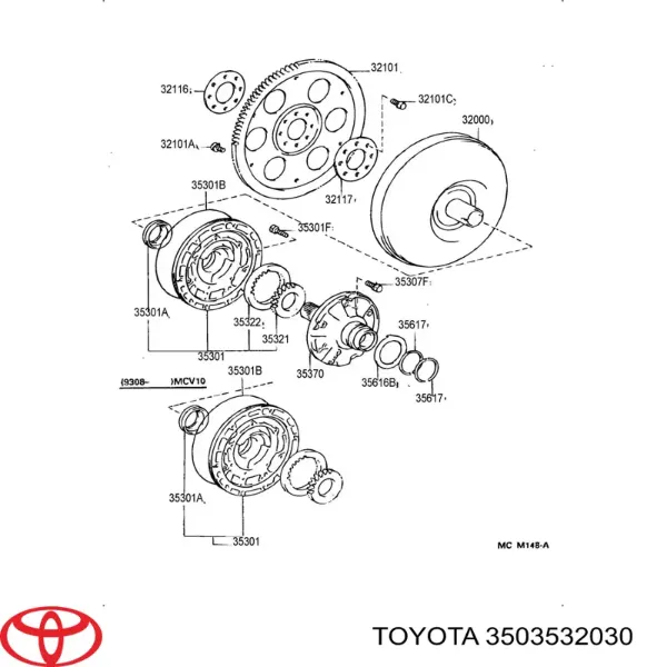 Насос масляний АКПП 3503532030 Toyota