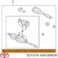 Піввісь права Toyota Sienna L2