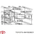 Піввісь права Toyota Camry V10