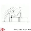 Ліва піввісь Toyota Carina T19