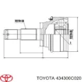 Піввісь (привід) передня Toyota Sequoia K6