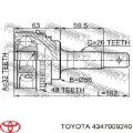 ШРУС зовнішній передній TOYOTA 4347009240
