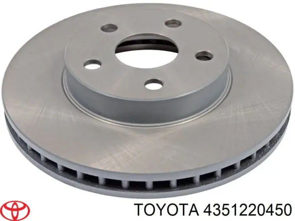 Гальмівні диски передні 4351220450 Toyota