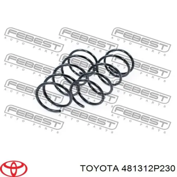 Пружина передня, ліва 481312P230 Toyota