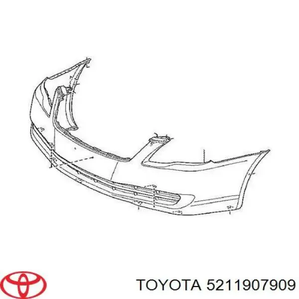 Передній бампер 5211907909 Toyota