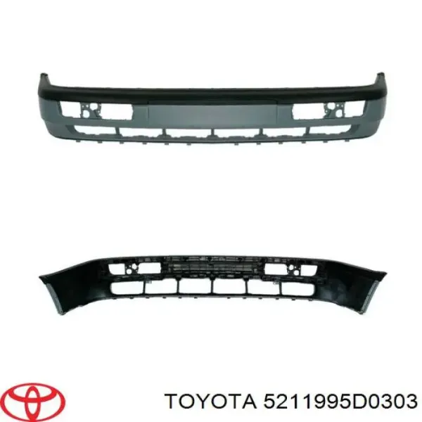 Передній бампер Toyota Previa TCR1, TCR2