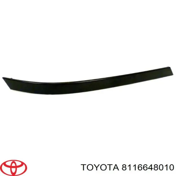 Вія (накладка) лівої фари 8116648010 Toyota