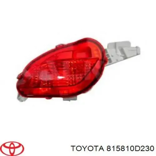 Фара протитуманна задня, права 815810D230 Toyota