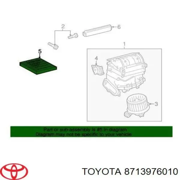 Фільтр салону 8713976010 Toyota