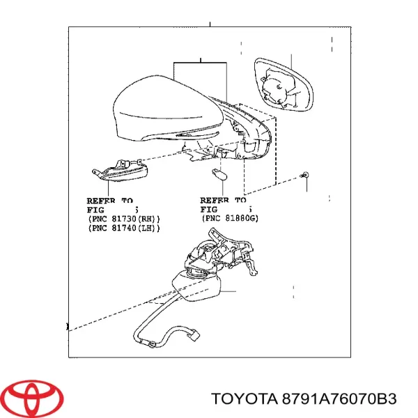  8791A76070B3 Toyota