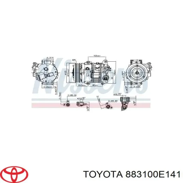 Компресор кондиціонера 883100E141 Toyota