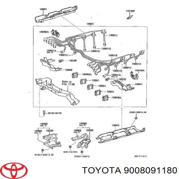 Свічки Toyota 9008091180