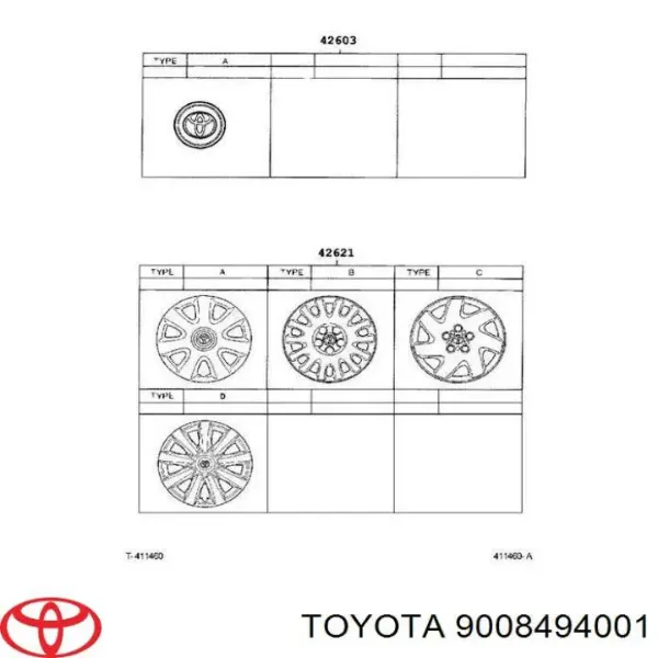 Колісні гайки 9008494001 Toyota