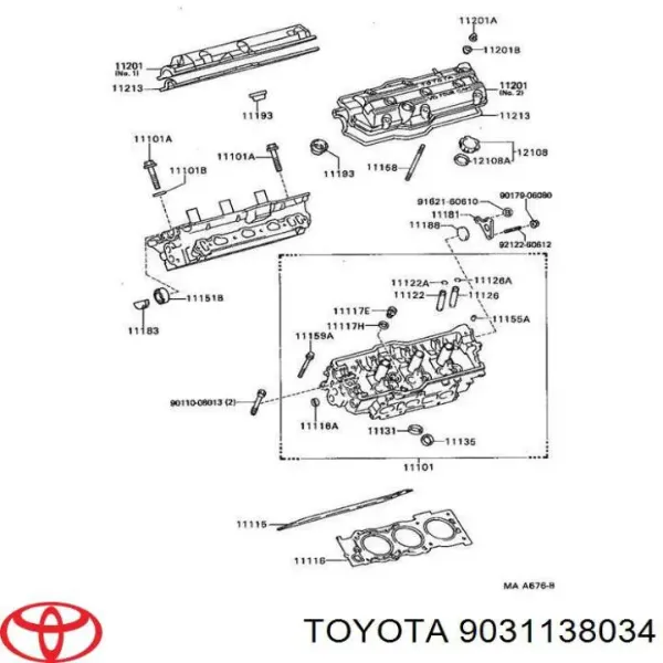 Сальник распредвала 9031138034 Toyota